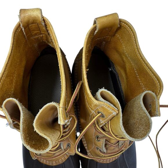 LL Bean Maine Hunting Duck Boots Men Size 13 W Vintage Ankle Lace Up MADE IN USA - Picture 13 of 14